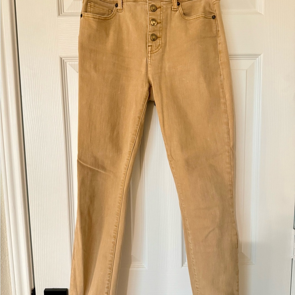 Pistola Tan High Rise Jeans Full Length